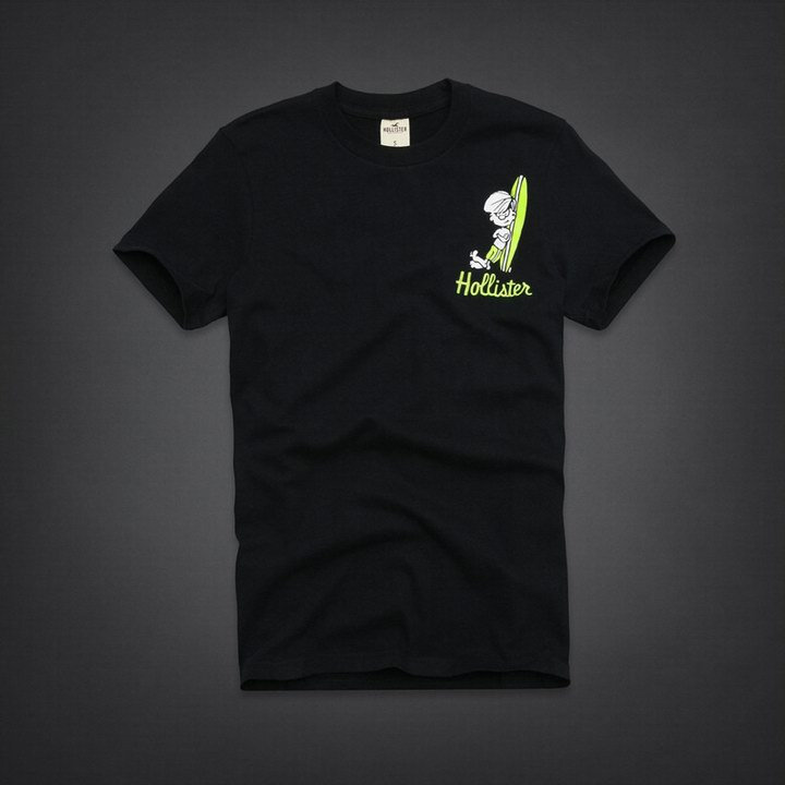 Tee shirt Hollister Homme Noir
